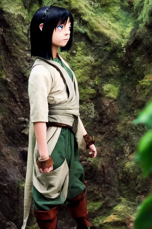 Image similar to photo of real life Toph from Avatar