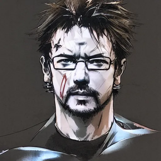 Image similar to male portrait by yoji shinkawa