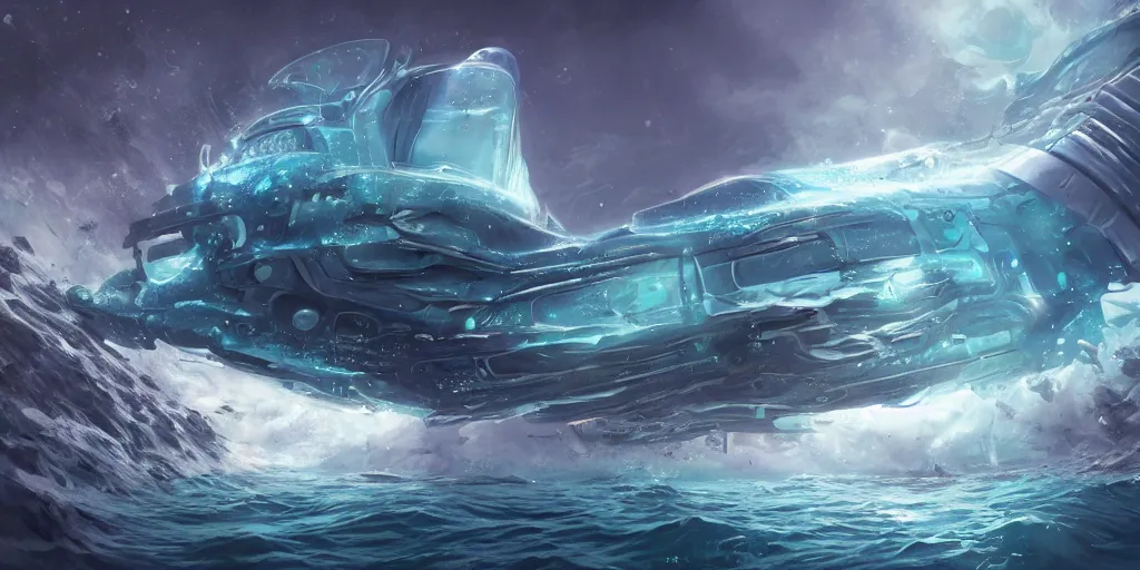 Image similar to a futuristic sea creature in a deep sea below one hundred kilometers from the sea level with a giant bazooka on it\'s back, detailed illustration, digital art, overdetailed arttrending on artstation, the most beautiful image ever created, dramatic, subtle details, illustration painting, 8K, award winning artwork, high quality printing, fine art, intricate, epic lighting, very very very very beautiful scenery, 8k resolution, digital painting, sharp focus, professional art, 8k ultra hd, artstationHD, hyper detailed