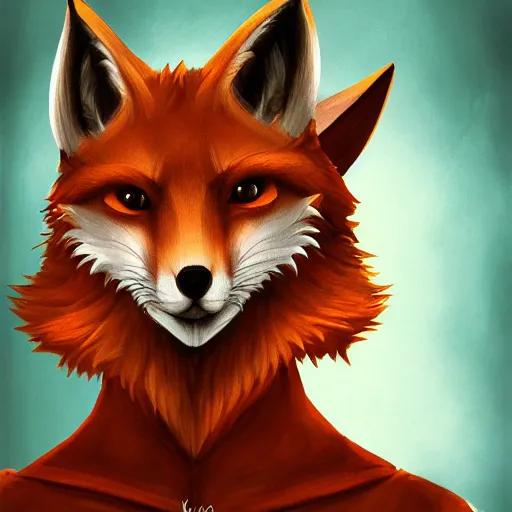 Image similar to a portrait of a medieval anthropomorphic fox, trending on furaffinity, trending on artstation, digital art, backlighting, by kawacy