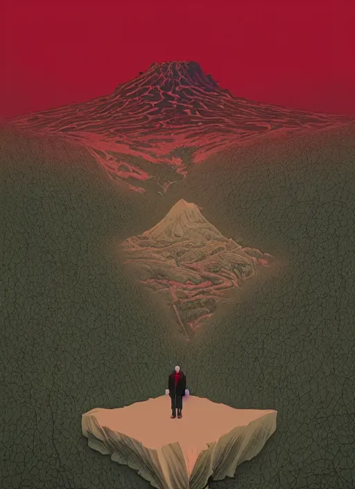 Prompt: Twin Peaks movie poster artwork by Michael Whelan and Tomer Hanuka, Rendering of Lovecraftian horror, from a scene from Twin Peaks, clean, full of detail, Matte painting, trending on artstation and unreal engine