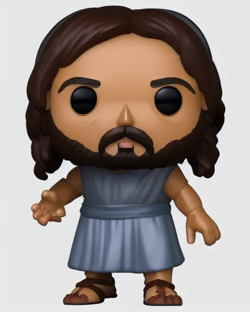 Prompt: full body 3d render of Jesus as a funko pop, studio lighting, white background, blender, trending on artstation, 8k, highly detailed