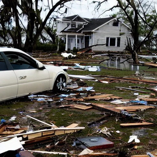 Image similar to aftermath of a hurricane