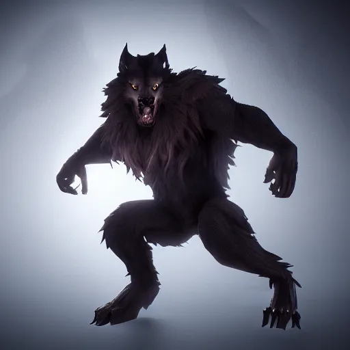 Image similar to cute werewolf from van helsing unreal engine hyperreallistic render 8k character concept art masterpiece