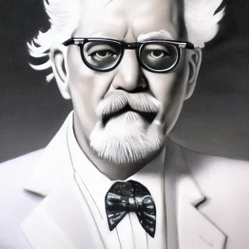 Image similar to colonel sanders portrait by noriyoshi ohrai