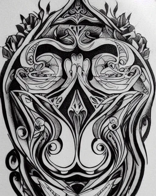 Image similar to cool tattoo design art