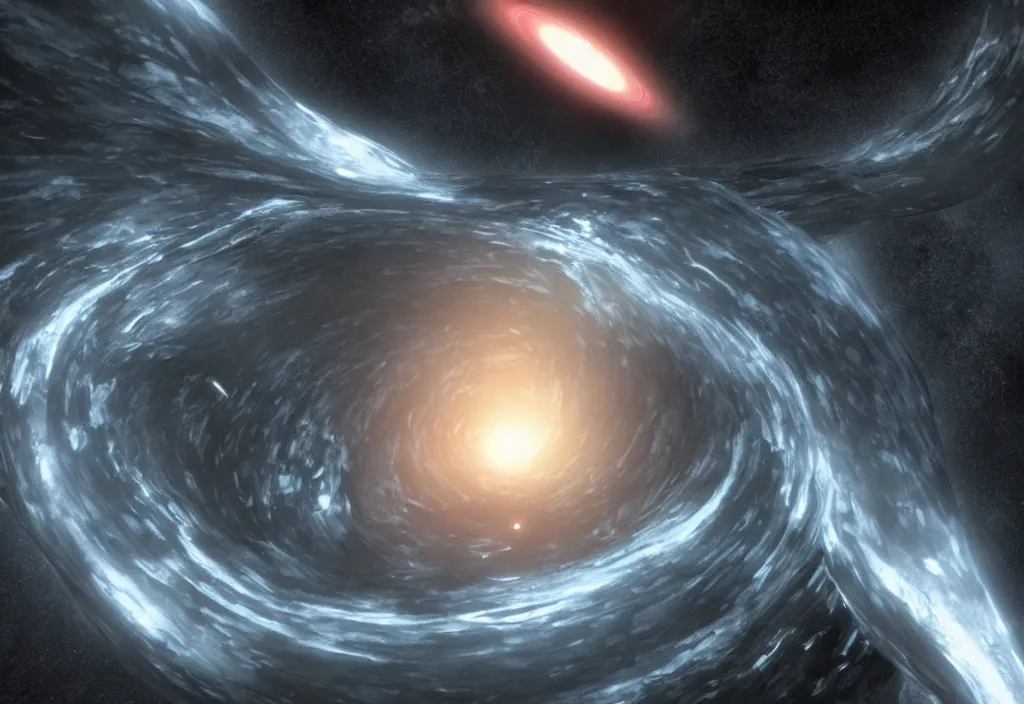 Image similar to Black Hole on the Edge of the Universe unreal engine