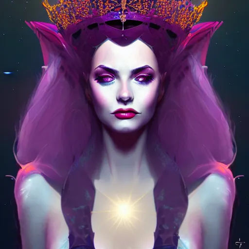 Image similar to Queen of the night, highly detailed, digital painting, artstation, concept art, smooth, sharp focus, illustration