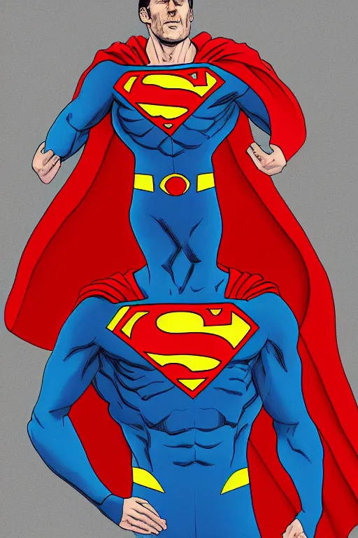 Prompt: emmanuel macron superman, highly detailed, digital art, sharp focus, trending on art station
