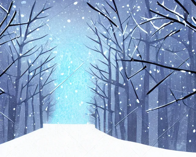 Image similar to winter illustration style