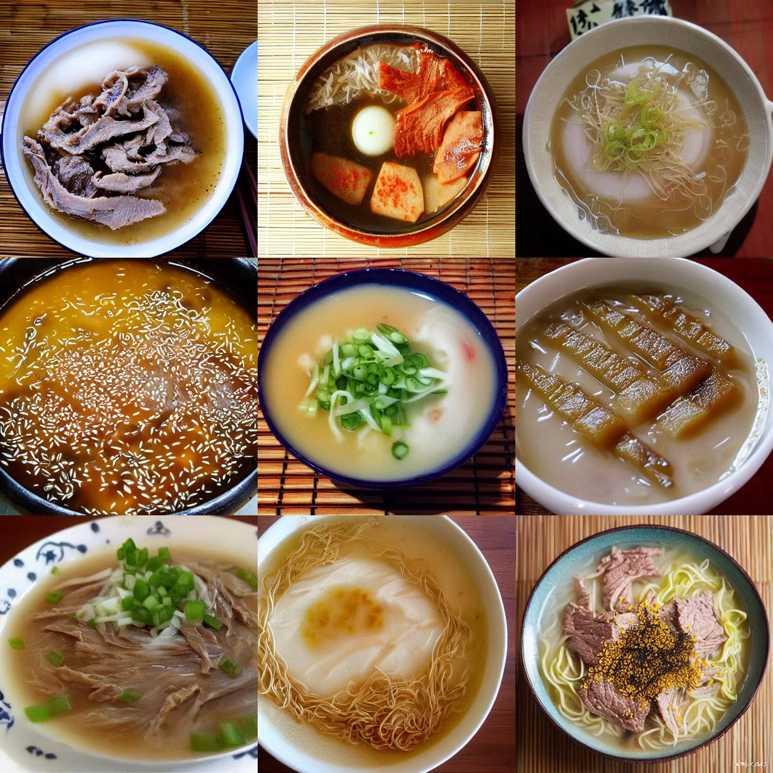 Prompt: covered in nagashi soumen, food network recipe, pinterest