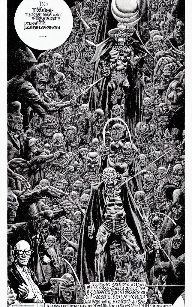 Image similar to the demonology of modern politics, by jean giraud