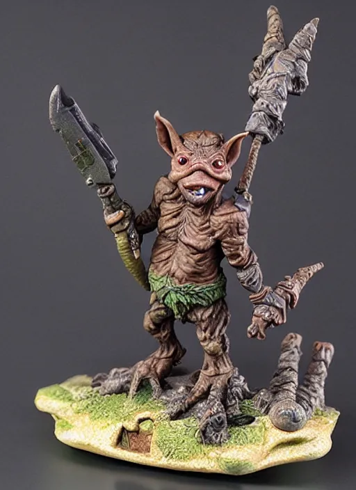 Image similar to 80mm resin detailed miniature of a Goblin, Product Introduction Photos, 4K, Full body