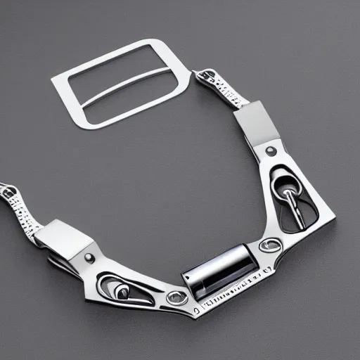 Image similar to Balenciaga cybernetic accessories