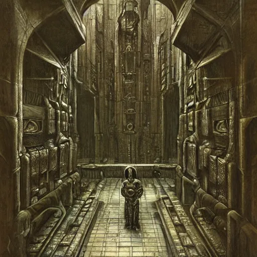 Image similar to a dark lord looking in the camera, h. r giger, marc simonetti