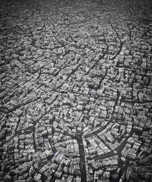 Prompt: “ city, placed on the mobius strip surface. photography by aydın buyuktas ”