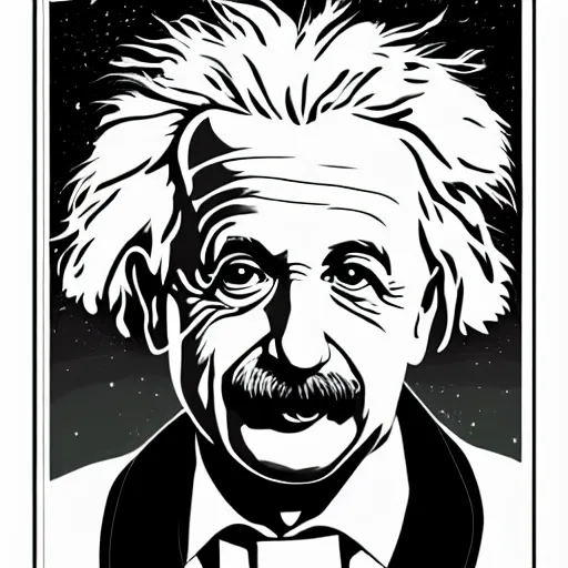 Prompt: portrait of albert einstein by laurie greasley, cg society, extra detailed