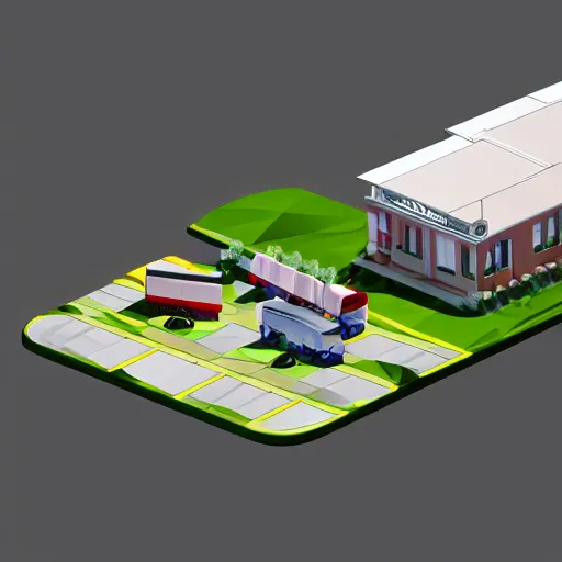 Image similar to twister 3d render, isometric view