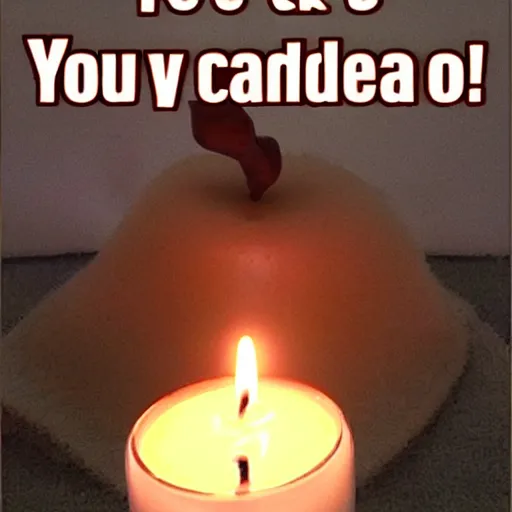 Prompt: you no take candle!