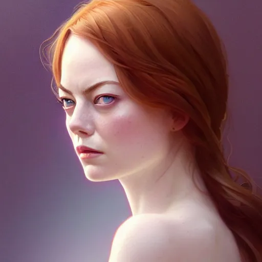 Prompt: beautiful natural Emma Stone, intricate, elegant, highly detailed, digital painting, artstation, concept art, smooth, sharp focus, illustration, art by artgerm and greg rutkowski and alphonse mucha and loish and WLOP