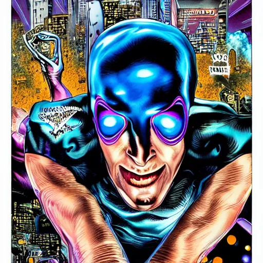 Image similar to rave flyer by glenn fabry, iridescent - h 6 4 0