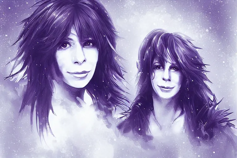 Prompt: “Mylene Farmer in Blizzard style, artstation, deviantart”