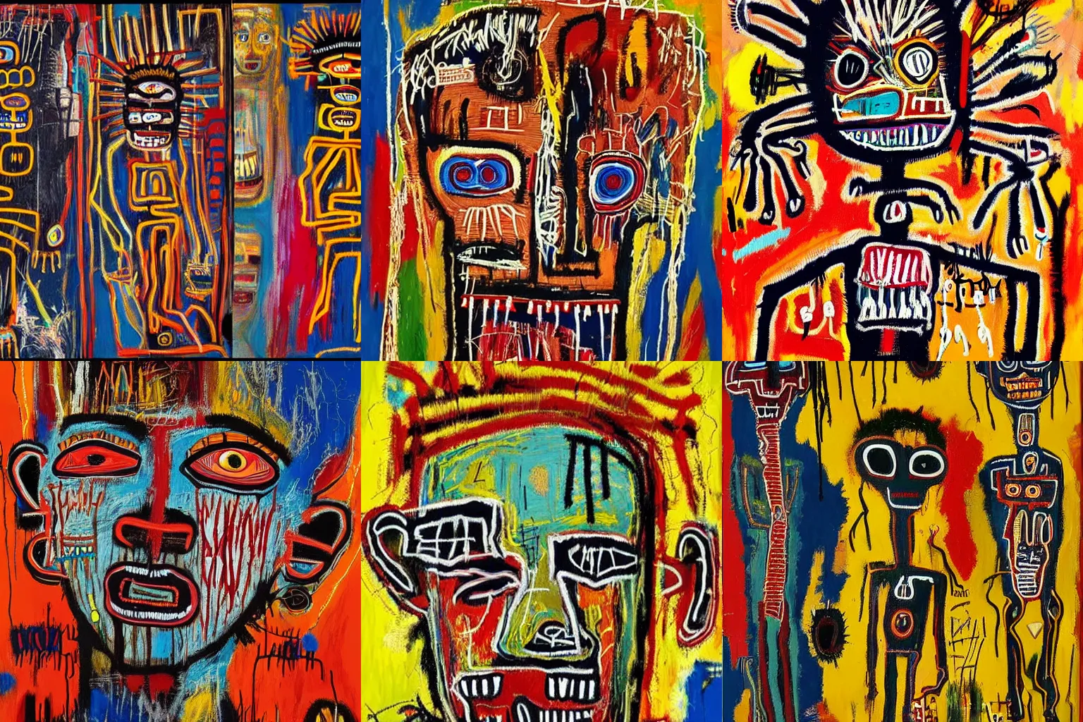 Image similar to extremely highly detailed African voodoo doll paintings by Jean-Michel Basquiat 4k insanely detailed and intricate, super detailed, 4k HDR high quality