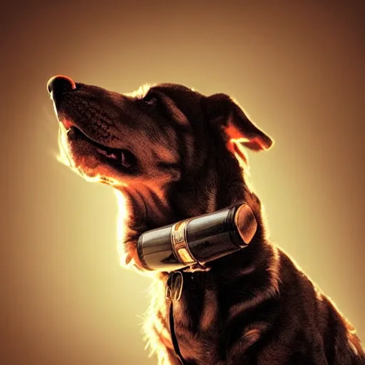 Image similar to a dog wearing smoking a cigar, dramatic lighting, cinematic, establishing shot, extremly high detail, photorealistic, cinematic lighting, concept art, artstation, style by greg rutkowsky