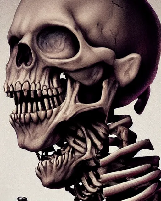 Image similar to halloween skeleton theme surrealist art in the styles of igor morski, jim warren, and a tim burton film, intricate, hyperrealistic, accurate facial details, profile picture with chromakey!!!!! background, volumetric lighting