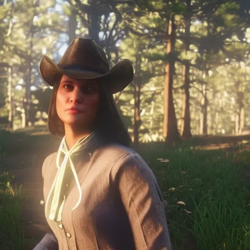 Image similar to Film still of Gwynever Princess of Sunlight, from Red Dead Redemption 2 (2018 video game)