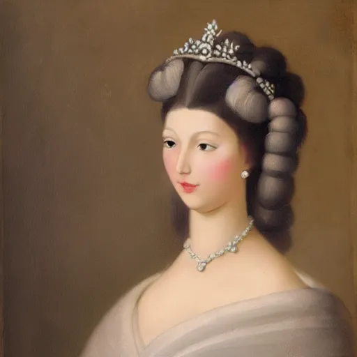 Prompt: portrait of a princess by gobelins paris school