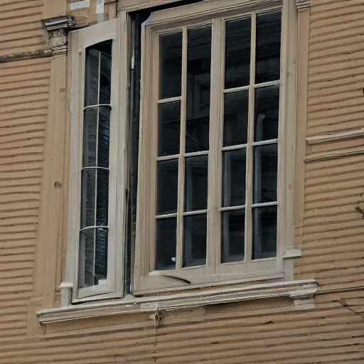 Prompt: detailed window fenestration where something isn't right