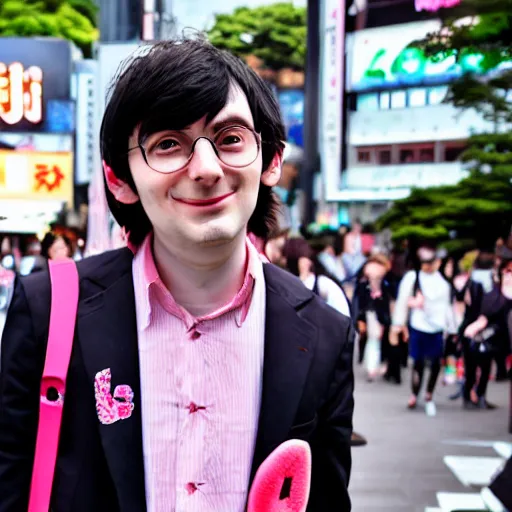 Image similar to kawaii martin shkreli at harajuku tokyo street fashion festival