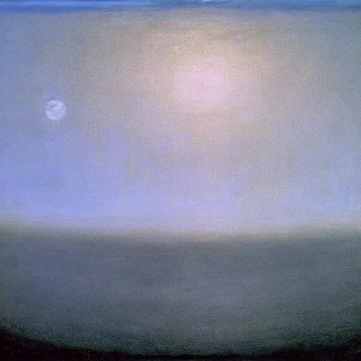 Prompt: the abstract painting'arctic void ', by caspar david friedrich!!!, by rothko