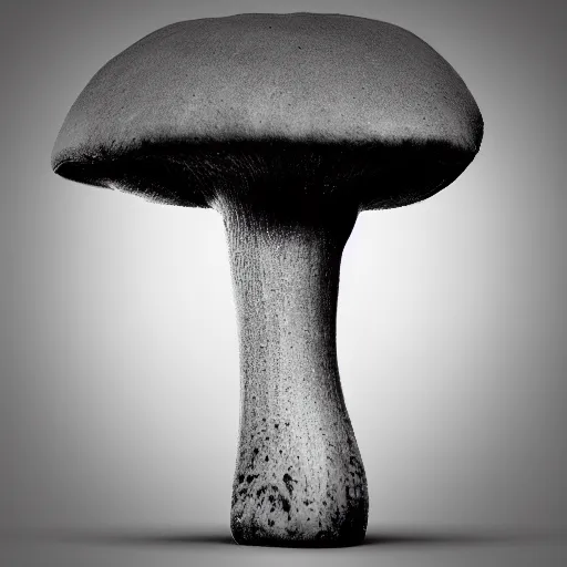 Image similar to a mushroom could merging into a peace sign, high textured, conceptual, illustration sharp, photography,