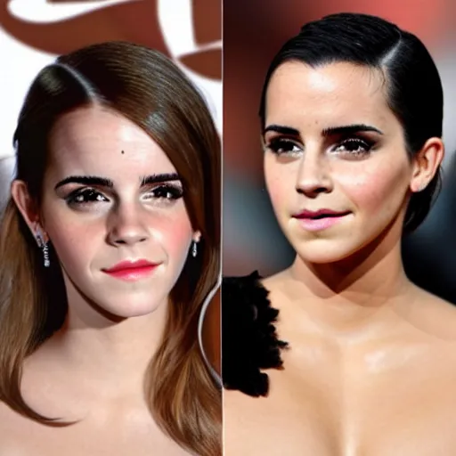 Image similar to emma watson mixed with kim kardashian