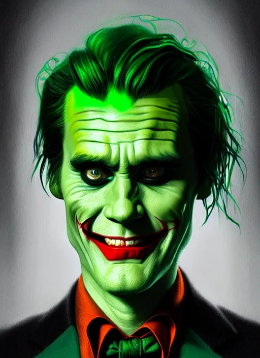 prompthunt: Jim Carrey with scary face paint inspired by the joker 4K  quality super realistic