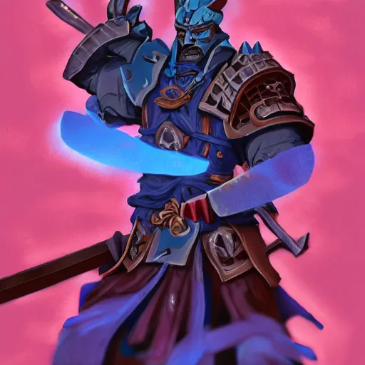 Image similar to anthropomorphic Azure samurai wolf, DnD character art portrait, fantasy battleground, raining, fire, oil painting, heroic pose, magic the gathering artwork, D&D, fantasy, cinematic lighting, centered, symmetrical, highly detailed, digital painting, artstation, concept art, chromatic aberration, post processing, smooth, sharp focus, illustration, volumetric lighting, epic Composition, 8k, art, DeviantArt, trending on Artstation, Jason Felix, Steve Argyle, Tyler Jacobson, Peter Mohrbacher, Akihiko Yoshida, Greg Rutkowski, Craig Mullins, Frank Frazetta, cinematic lighting