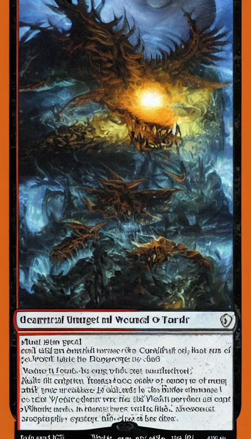 Image similar to the end of the world, from magic the gathering