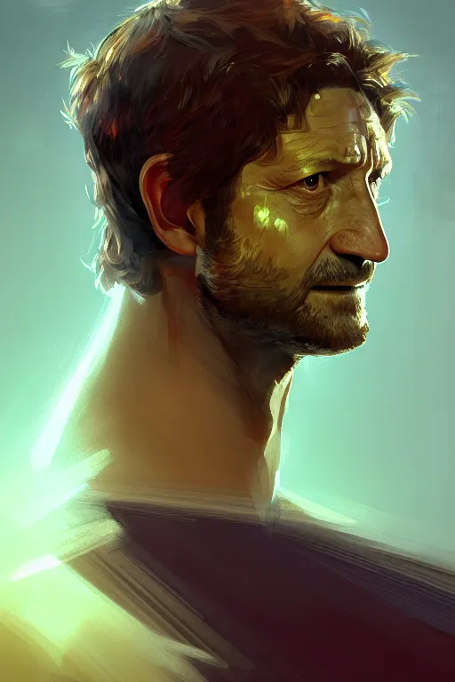 Prompt: portrait a watermellon with gerard butler as head, greek, intricate, headshot, key visual, conceptart, ambient lighting, highly detailed, digital painting, artstation, concept art, sharp focus, by makoto shinkai and akihiko yoshida and greg manchess