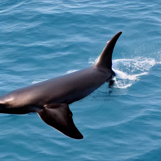 Image similar to a pilot whale driving an airplane