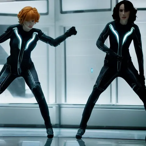 Image similar to movie still of christina hendricks in tron : legacy ( 2 0 1 0 )