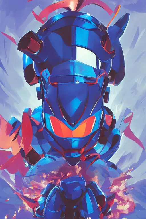 Image similar to robot ninja mask helmet megaman x zero rockman 2 0 2 2 switch game boss legacy collection fanart artsation, art gta 5 comics, behance hd by jesper ejsing, by rhads, makoto shinkai and lois van baarle, ilya kuvshinov, rossdraws global illumination ray tracing