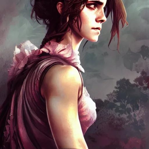 Image similar to ultra realistic illustration, emma watson as zombie anime, intricate, elegant, highly detailed, digital painting, artstation, concept art, smooth, sharp focus, illustration, art by artgerm and greg rutkowski and alphonse mucha