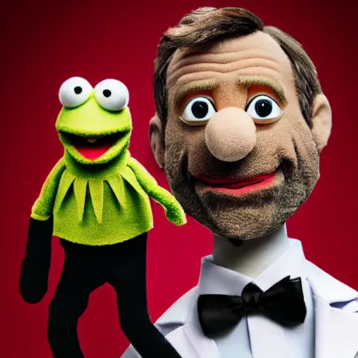 Prompt: dr. house as a muppets