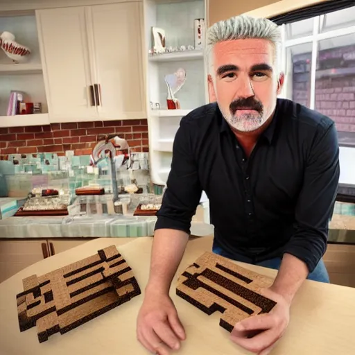 Prompt: paul hollywood minecraft