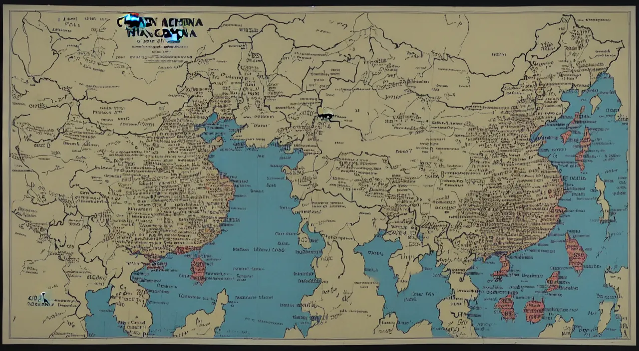 Image similar to 1 9 6 0 s map of china