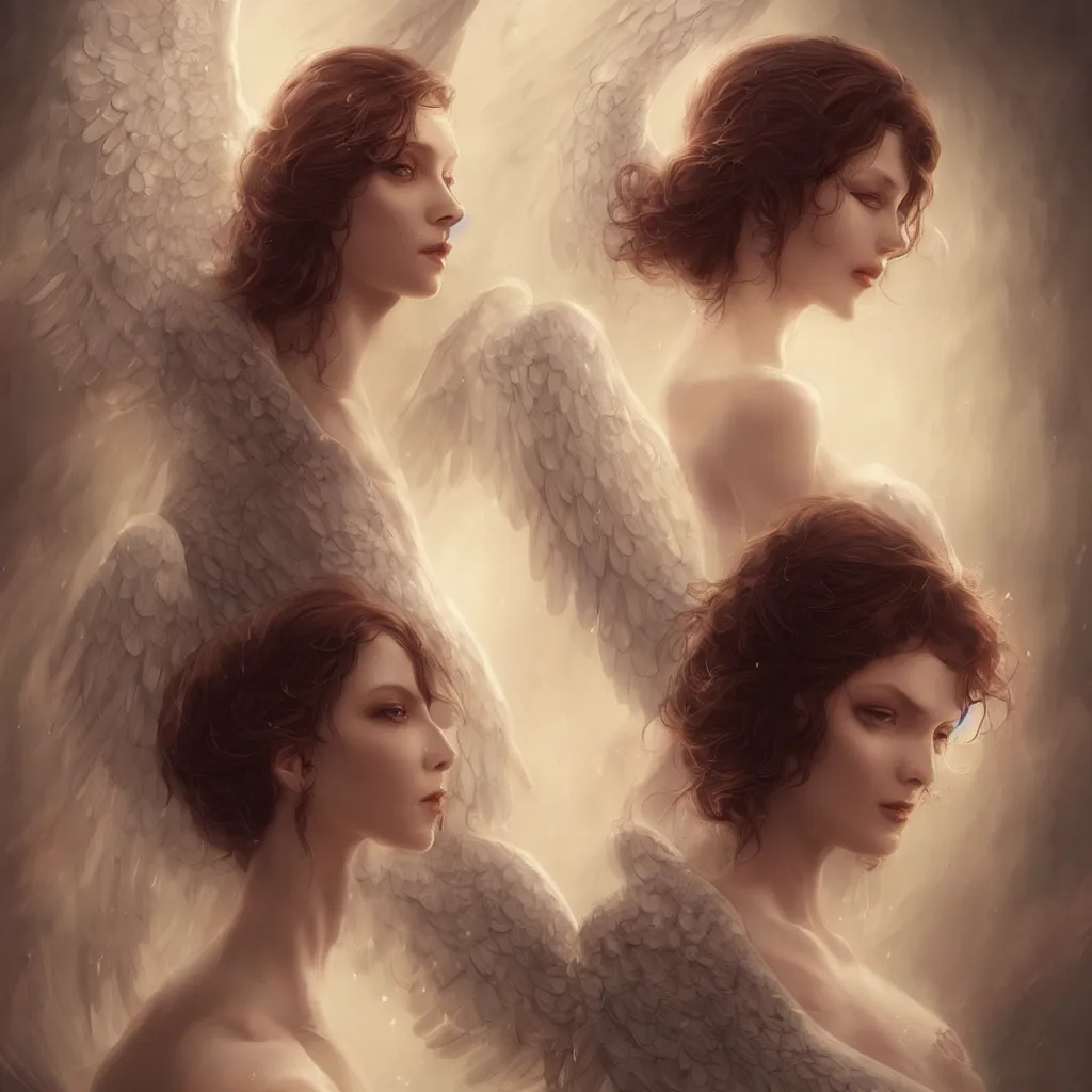 Prompt: stunning love angel by cgsociety, 8 k, high resolution, in the style of charlie bowater, tom bagshaw, symmetrical, insanely detailed and intricate, beautiful, elegant, cinematic, artstation