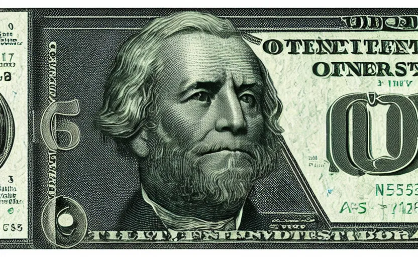 Image similar to rectangular photograph of fifty dollar u. s. currency note featuring president grant