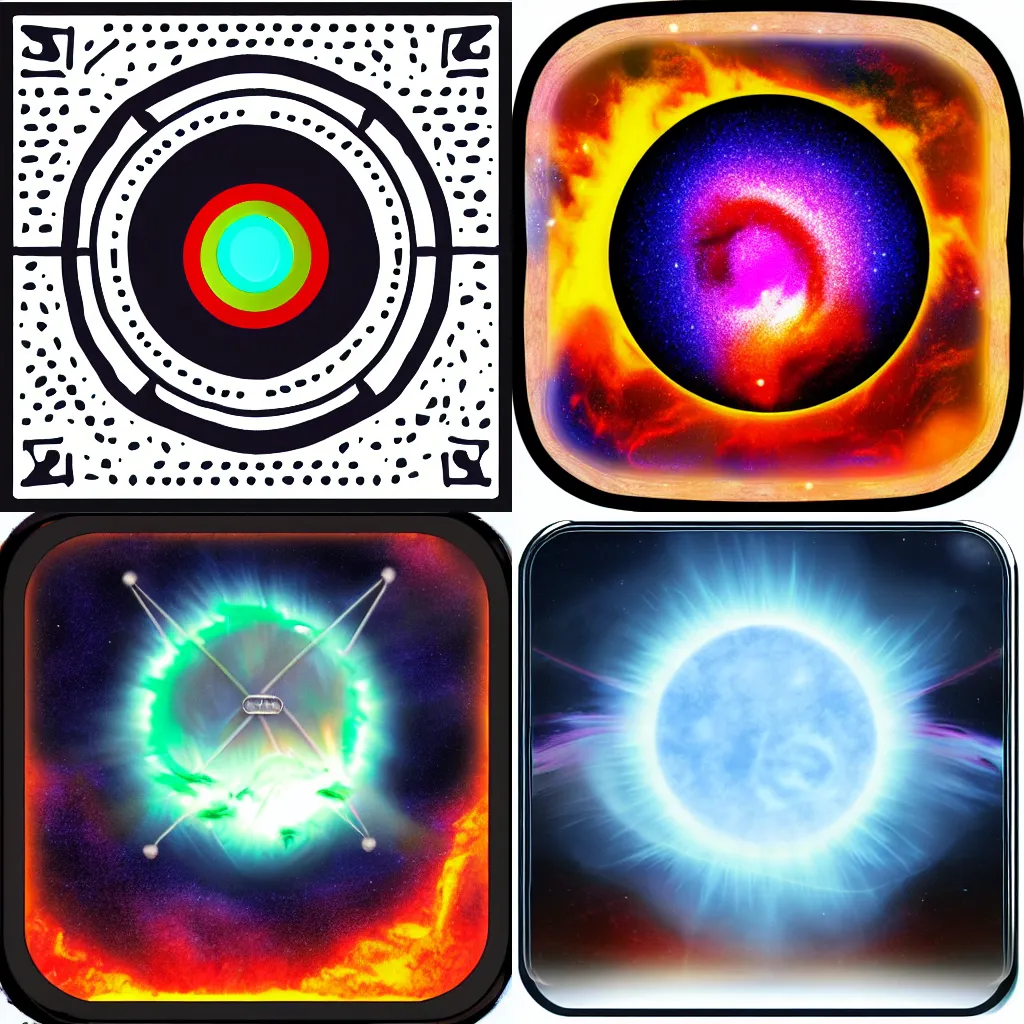 Prompt: magnetic storm icon